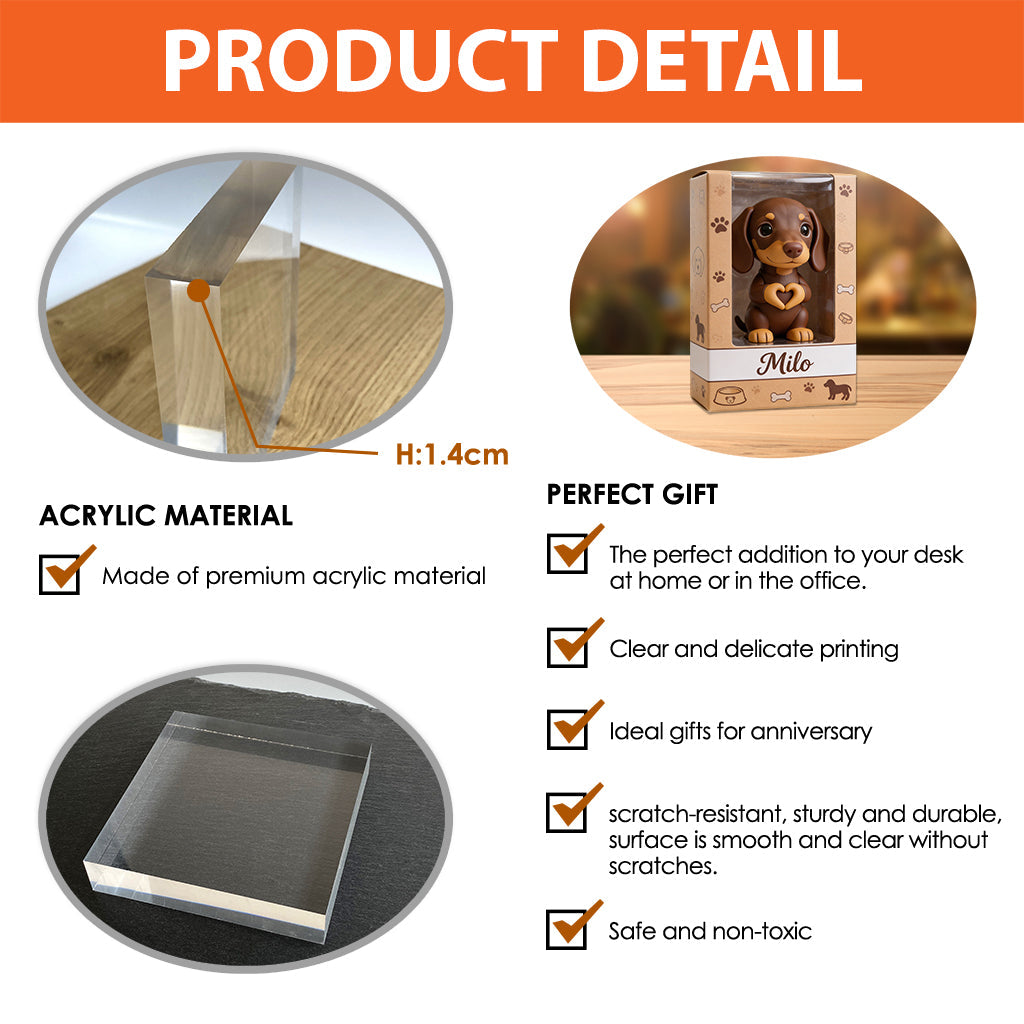 Custom Any Photo - Personalized Dog Custom Shaped Acrylic Plaque