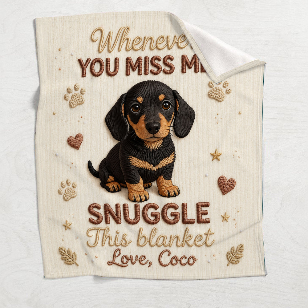 Keepsake Gift for Dog Owners - Personalized Dog Blanket