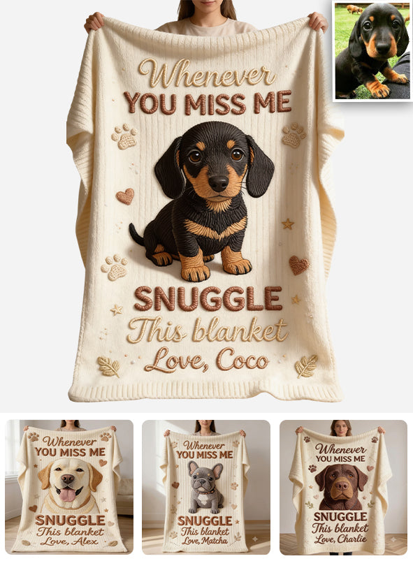 Keepsake Gift for Dog Owners - Personalized Dog Blanket