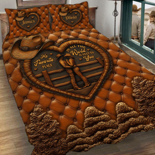 À tes côtés - Ensemble de courtepointe personnalisé pour fille de campagne