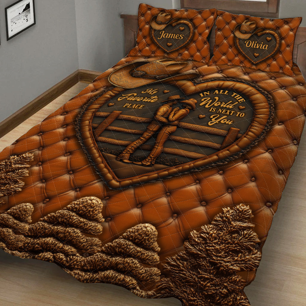 À tes côtés - Ensemble de courtepointe personnalisé pour fille de campagne