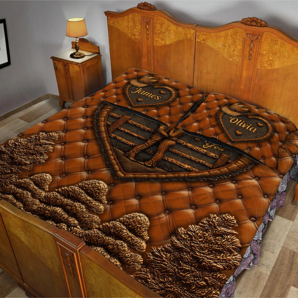 À tes côtés - Ensemble de courtepointe personnalisé pour fille de campagne