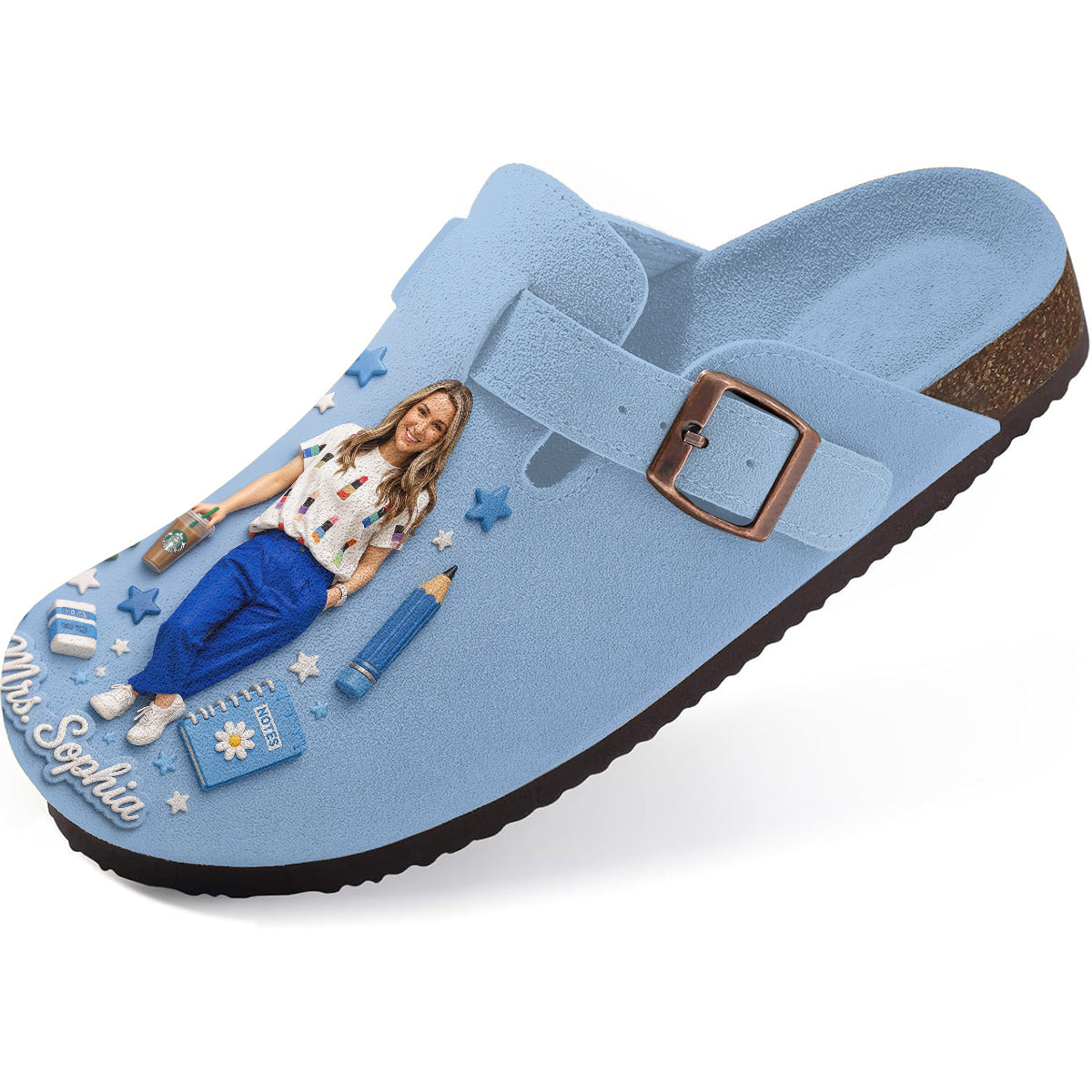 Best Teacher Ever - Personalized Teacher Clogs With Arch Support