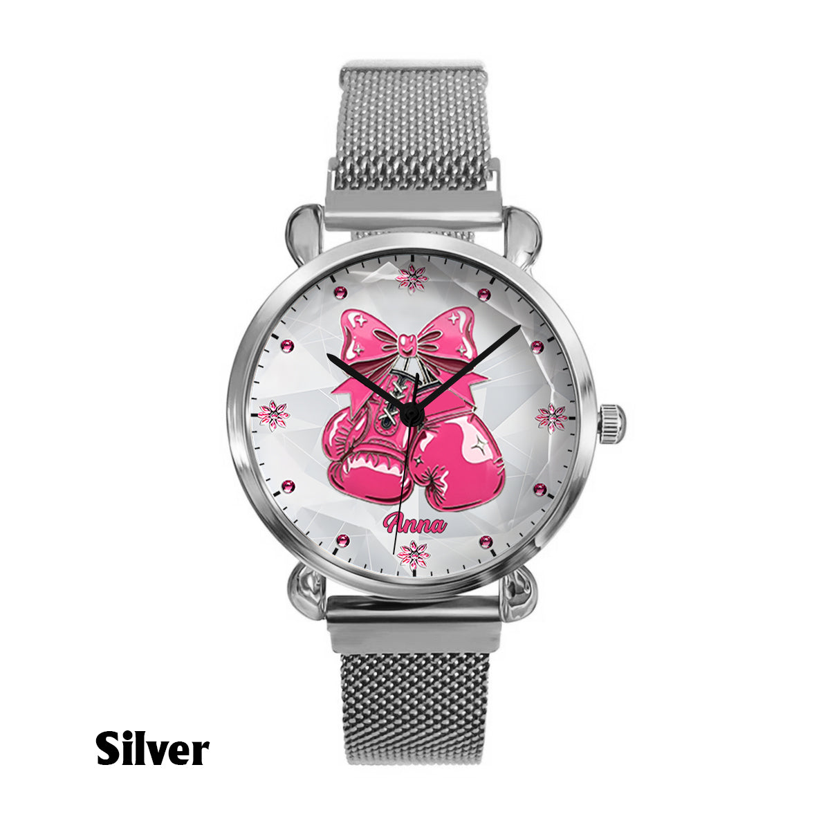 Foi, Espoir, Amour - Montre-bracelet personnalisée pour femmes, sensibilisation au cancer du sein