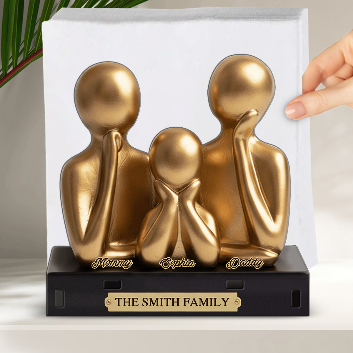 Cadeau de Noël pour la famille - Porte-essuie-tout familial personnalisé