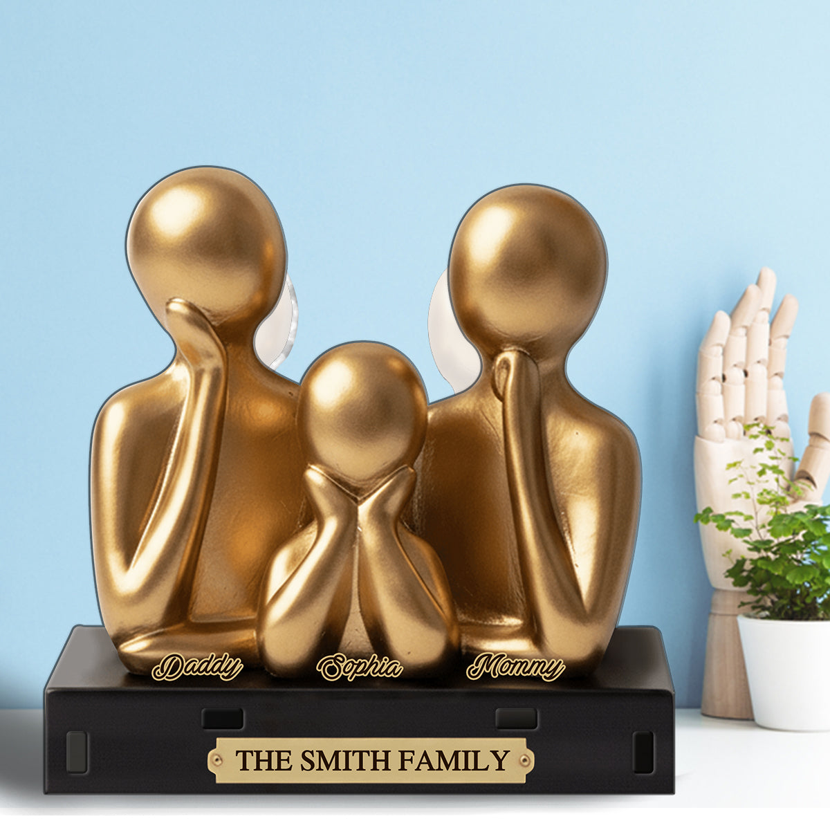 Cadeau de Noël pour la famille - Porte-essuie-tout familial personnalisé