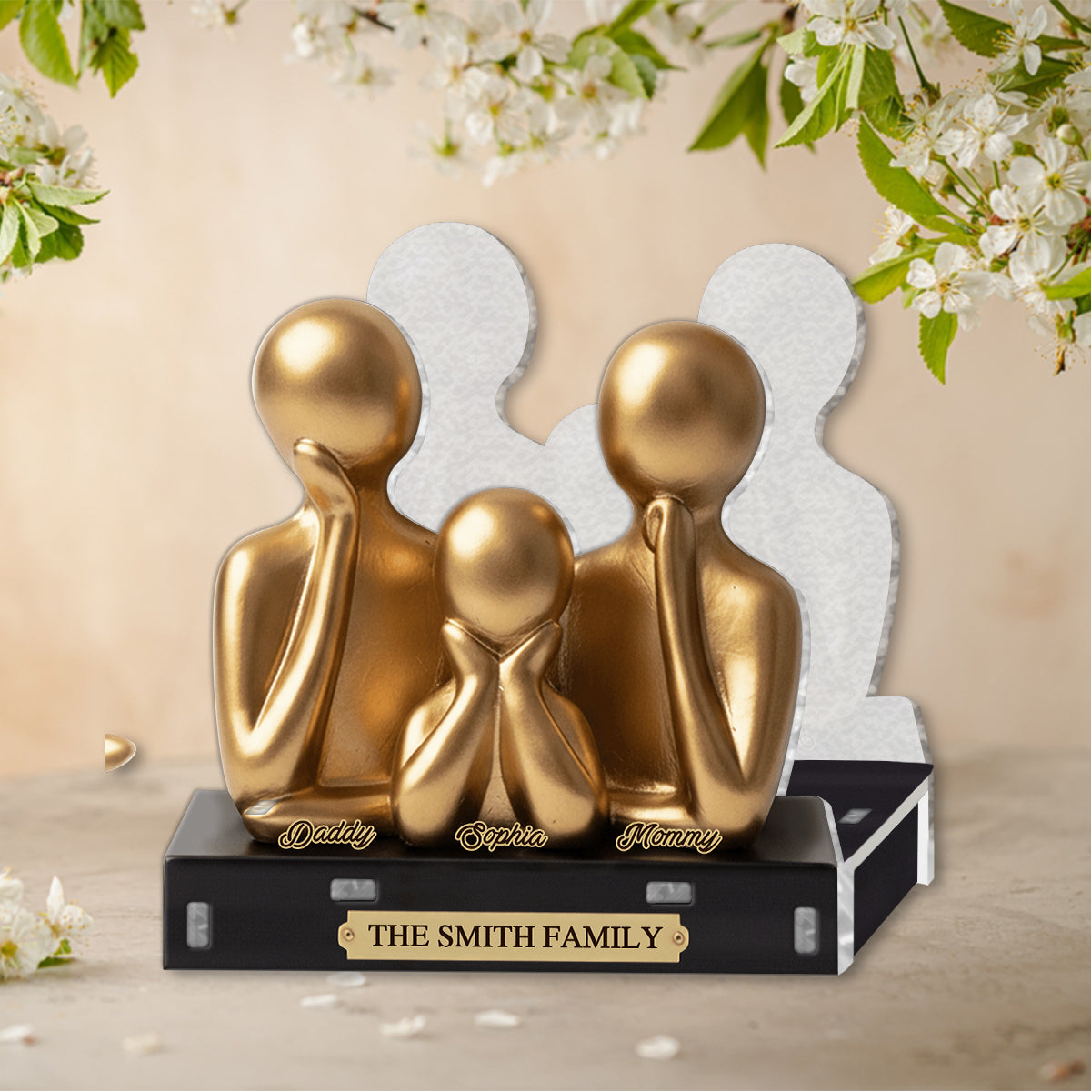 Cadeau de Noël pour la famille - Porte-essuie-tout familial personnalisé