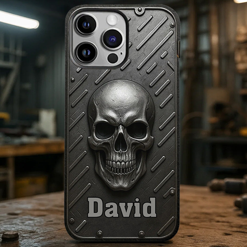 Hello Darkness - Personalized Skull Full Print Phone Case
