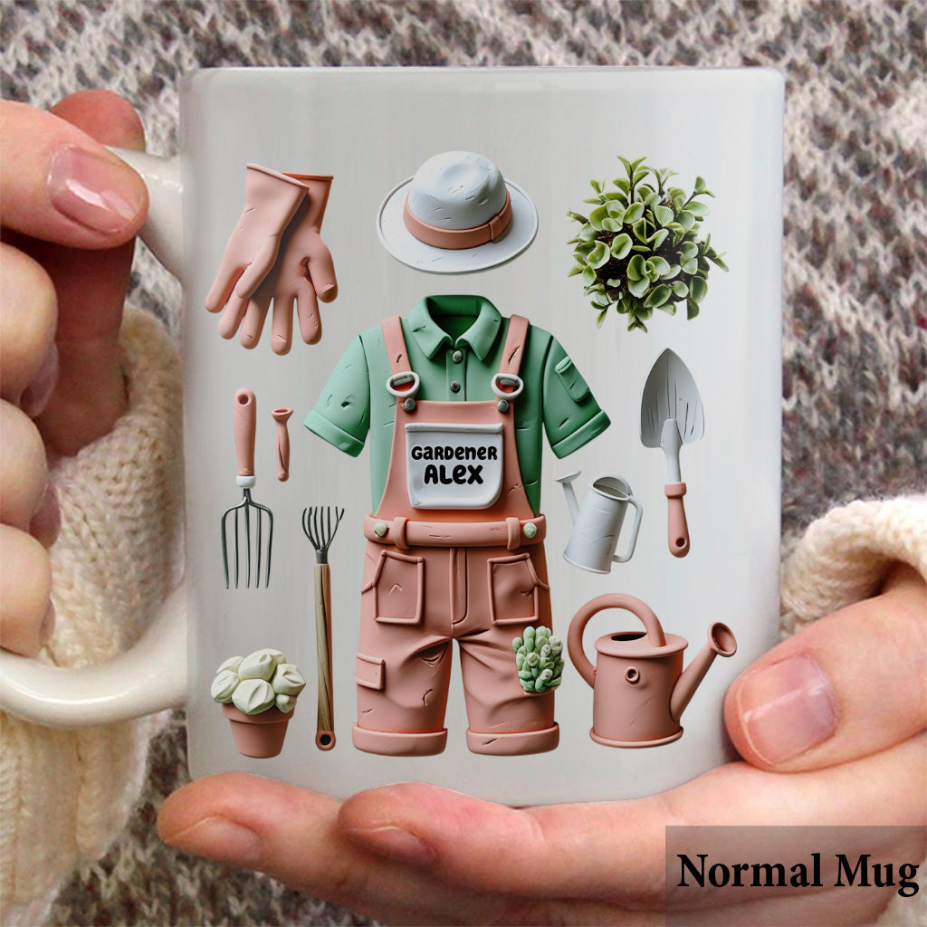 J'adore jardiner - Mug de jardinage personnalisé