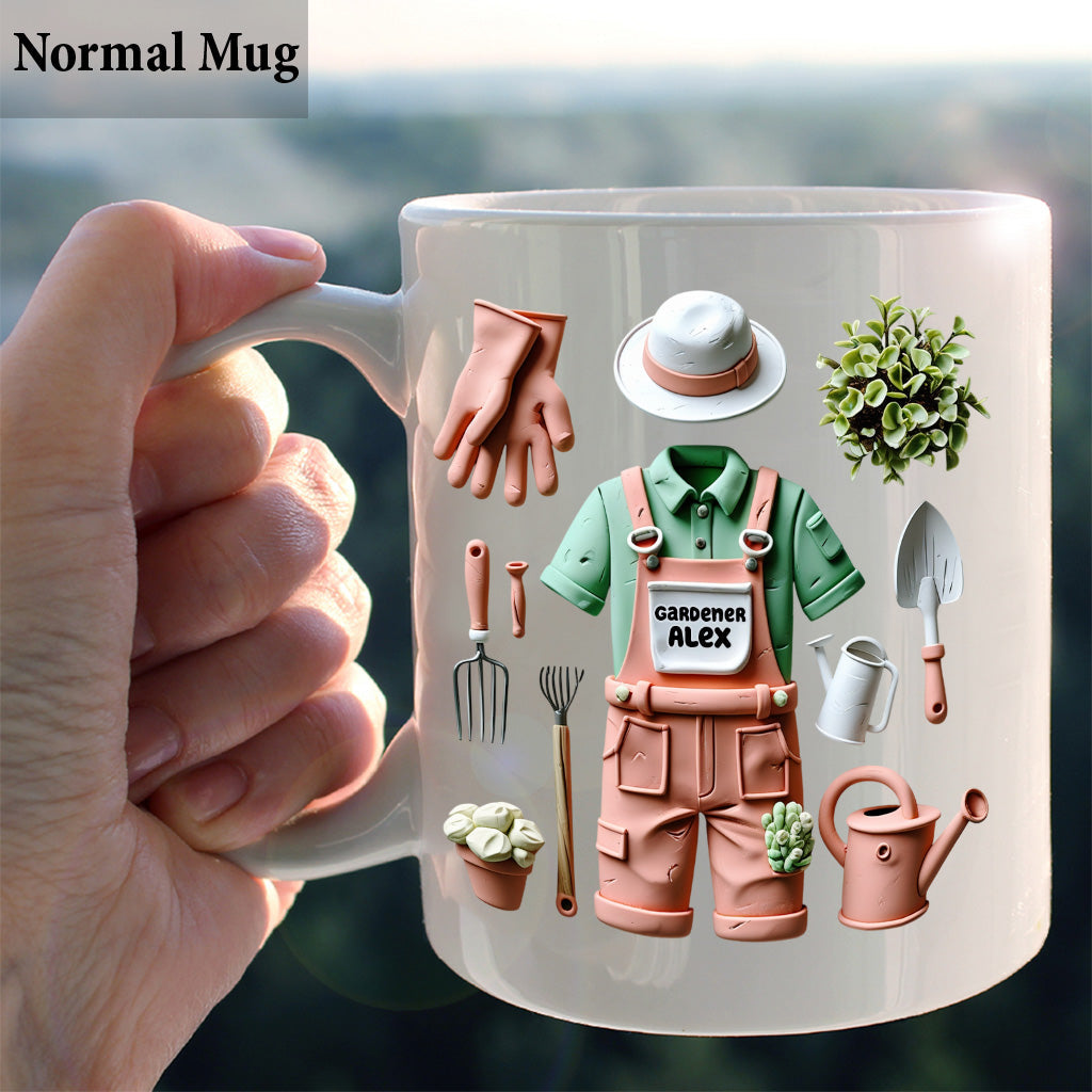 J'adore jardiner - Mug de jardinage personnalisé