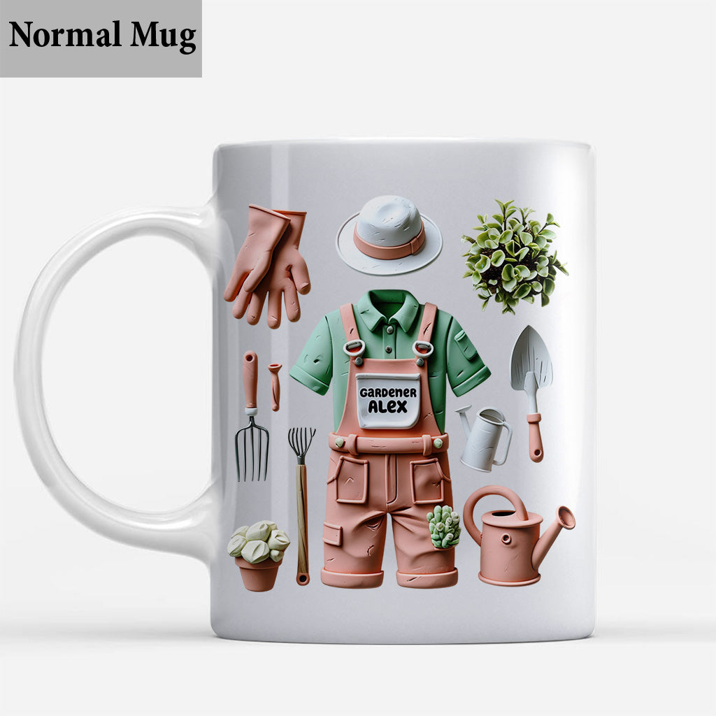 J'adore jardiner - Mug de jardinage personnalisé