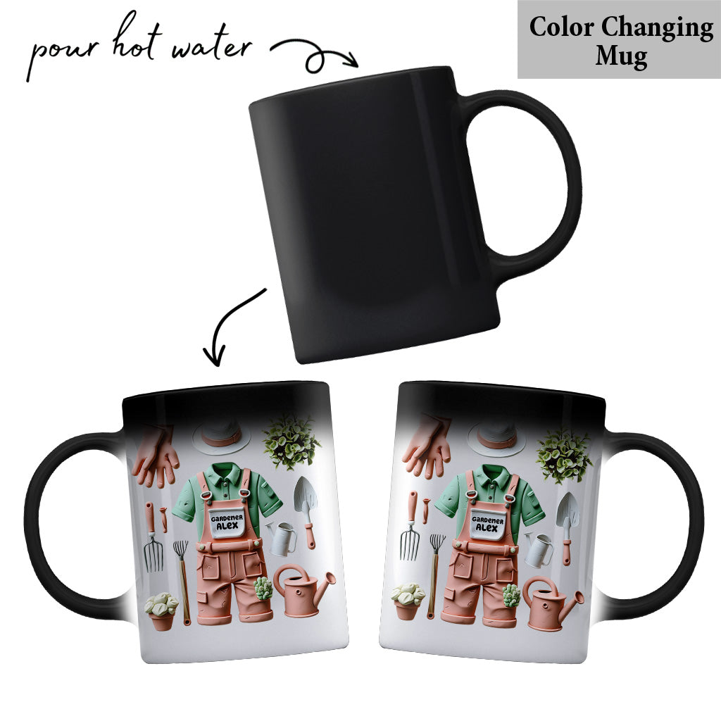 J'adore jardiner - Mug de jardinage personnalisé