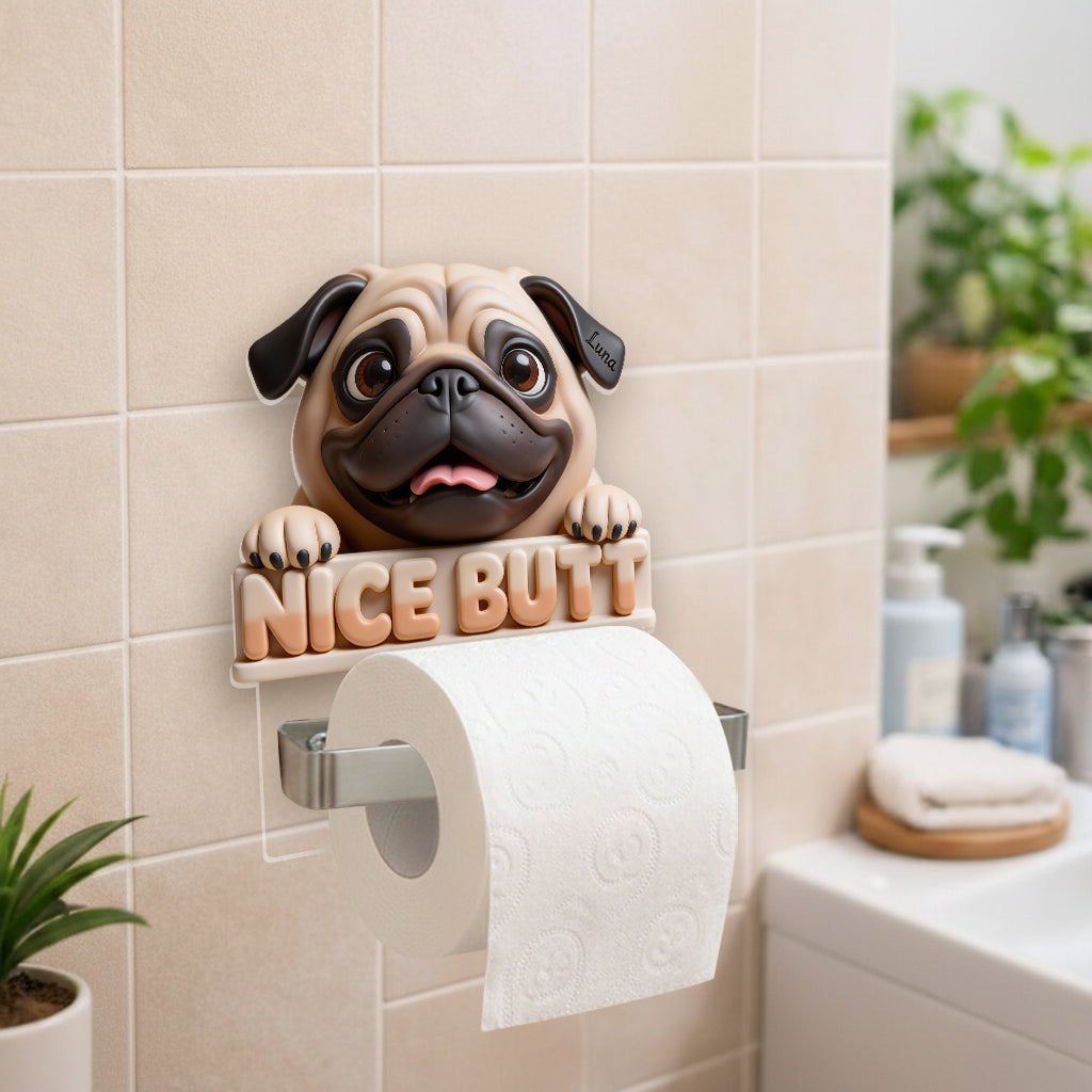 Porte-papier toilette pour chien personnalisé à partir de n'importe quelle photo -