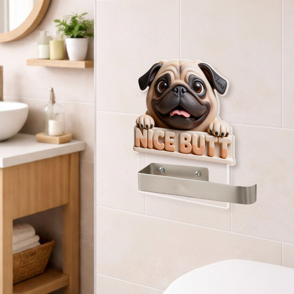 Porte-papier toilette pour chien personnalisé à partir de n'importe quelle photo -