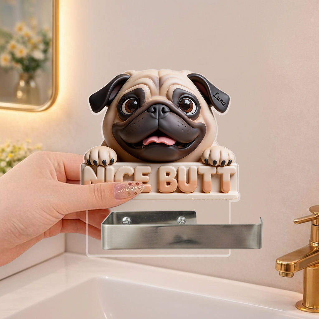 Porte-papier toilette pour chien personnalisé à partir de n'importe quelle photo -