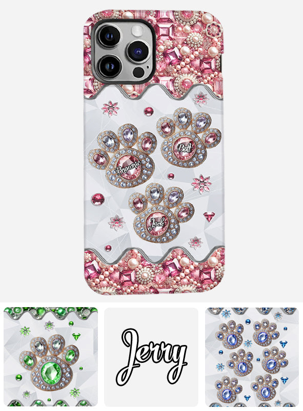 La vie est plus belle avec mes chiens - Coque de téléphone personnalisée avec impression intégrale de chien