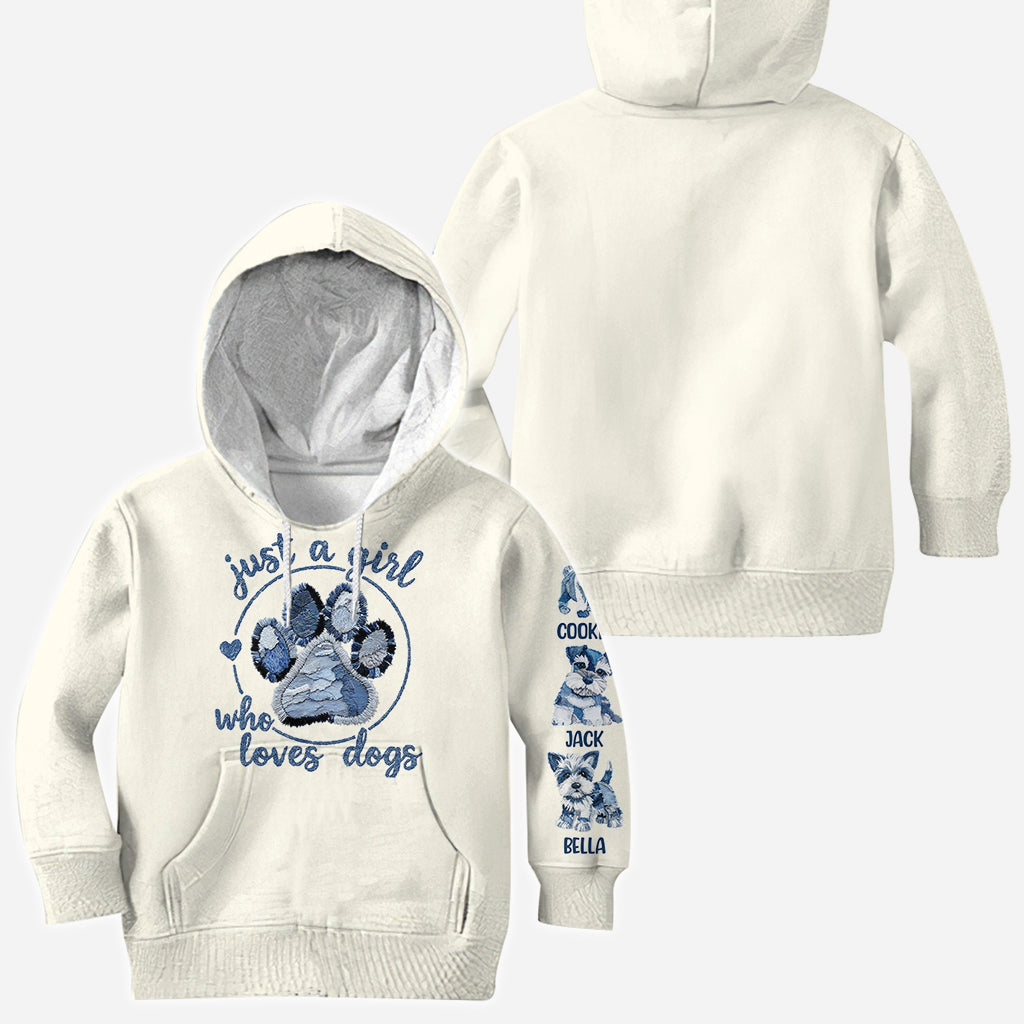 Just A Girl Who Loves Dog - Personalized Dog All Over Shirt