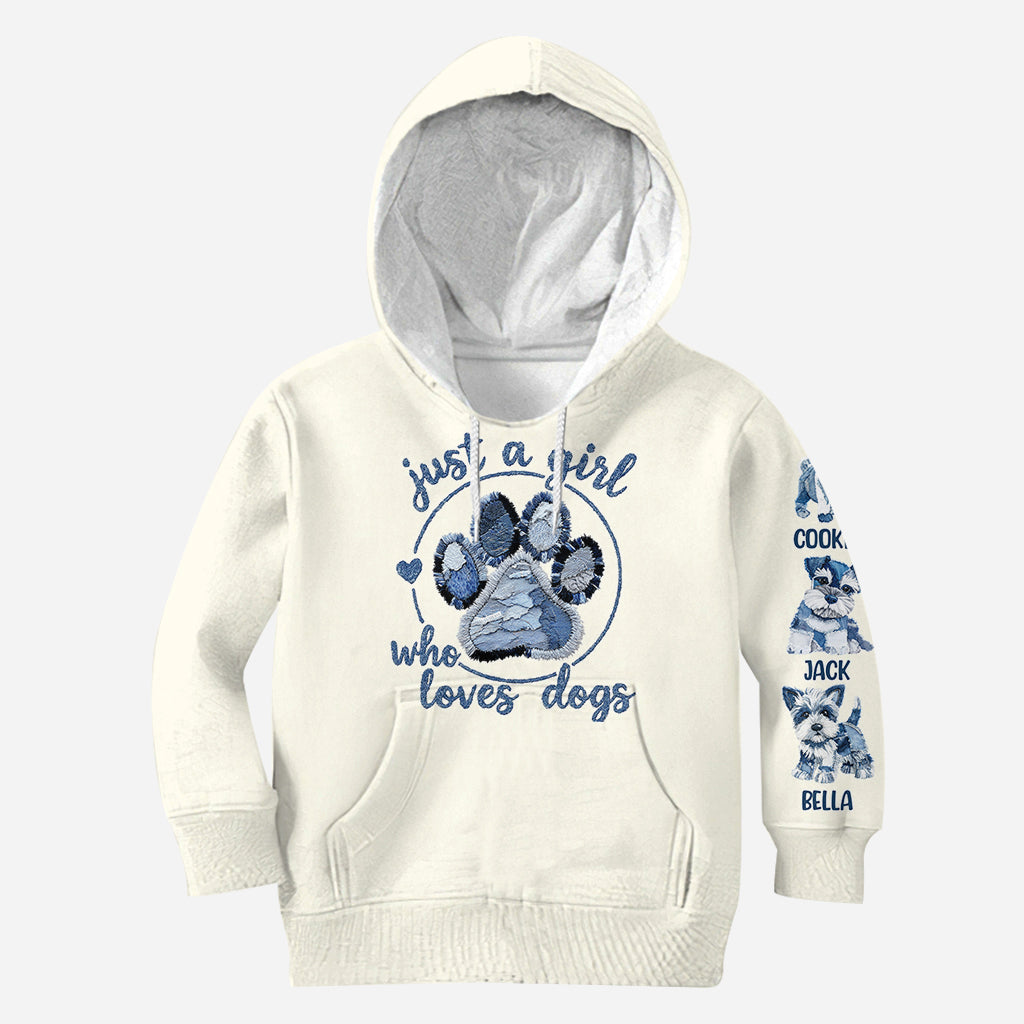 Just A Girl Who Loves Dog - Personalized Dog All Over Shirt