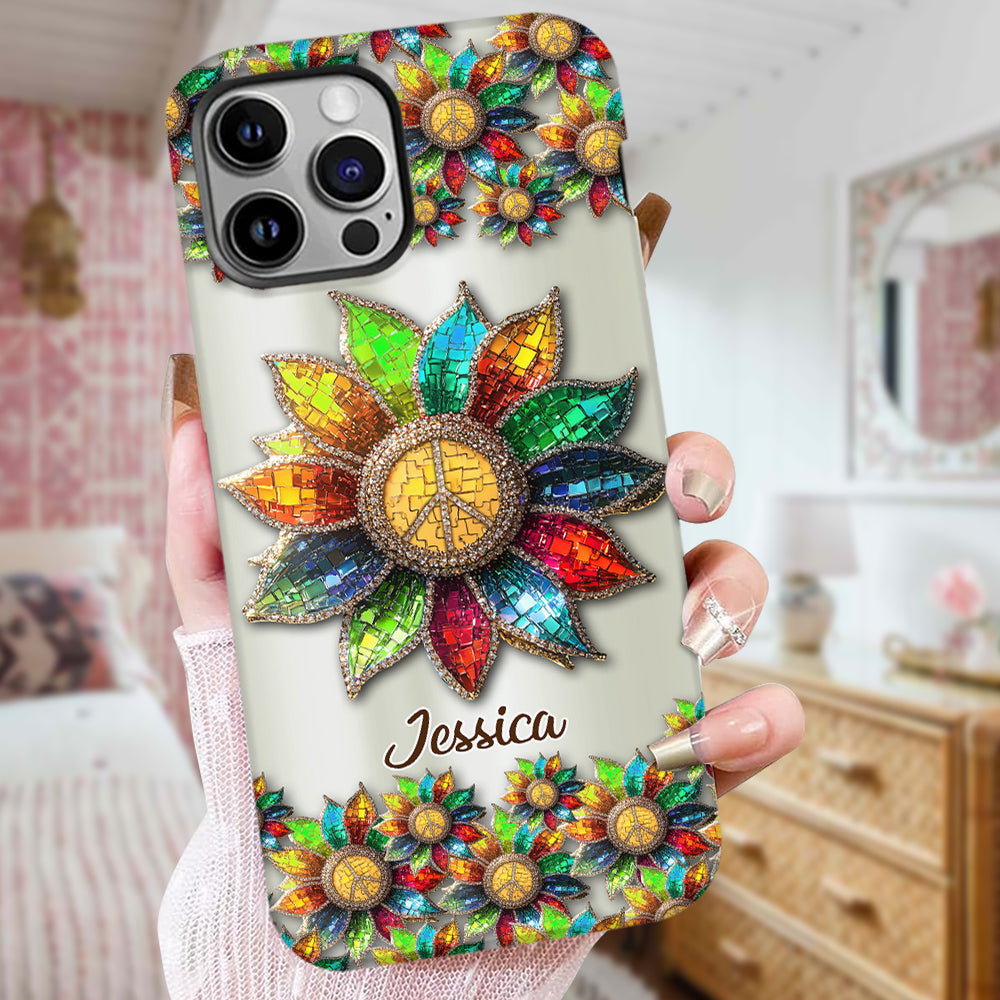 Coque de téléphone personnalisée Hippie Soul - Motif hippie intégral