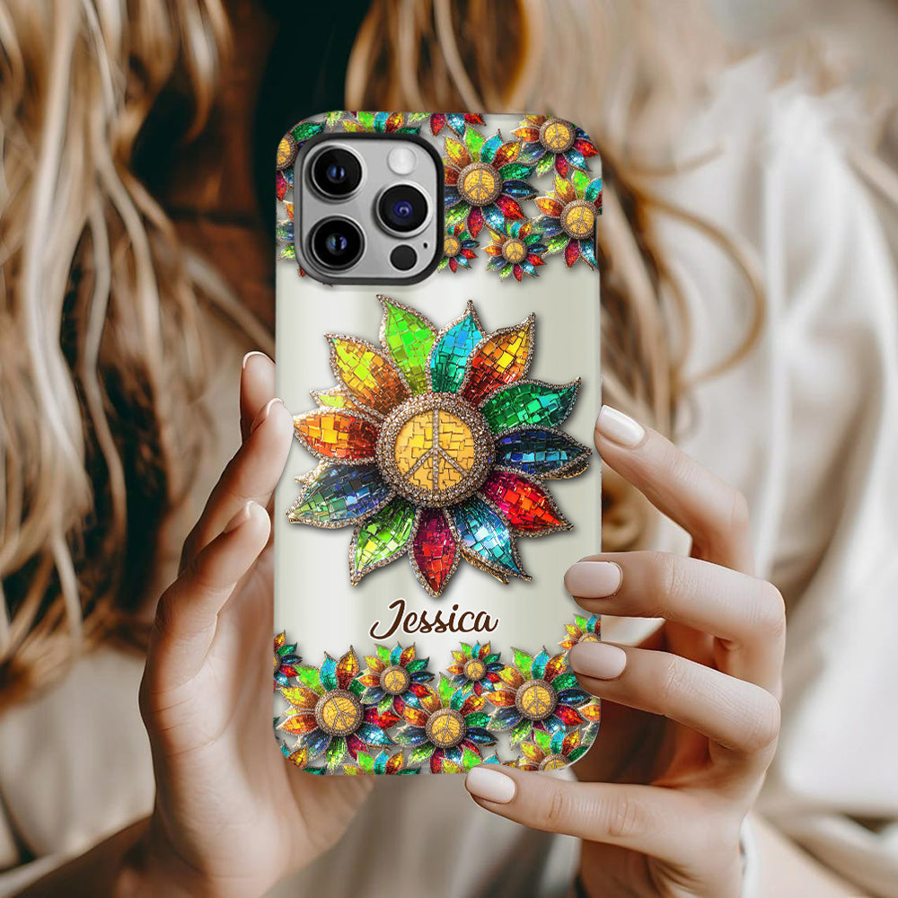 Coque de téléphone personnalisée Hippie Soul - Motif hippie intégral