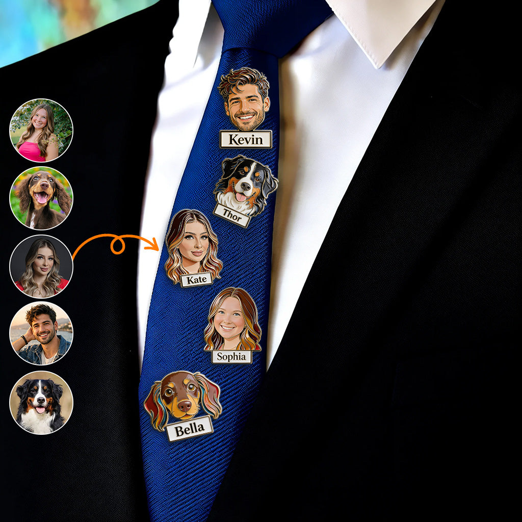 Cadeau Amusant Photo Personnalisé Pour Papa, Papi - Pin's Émaillé 3D