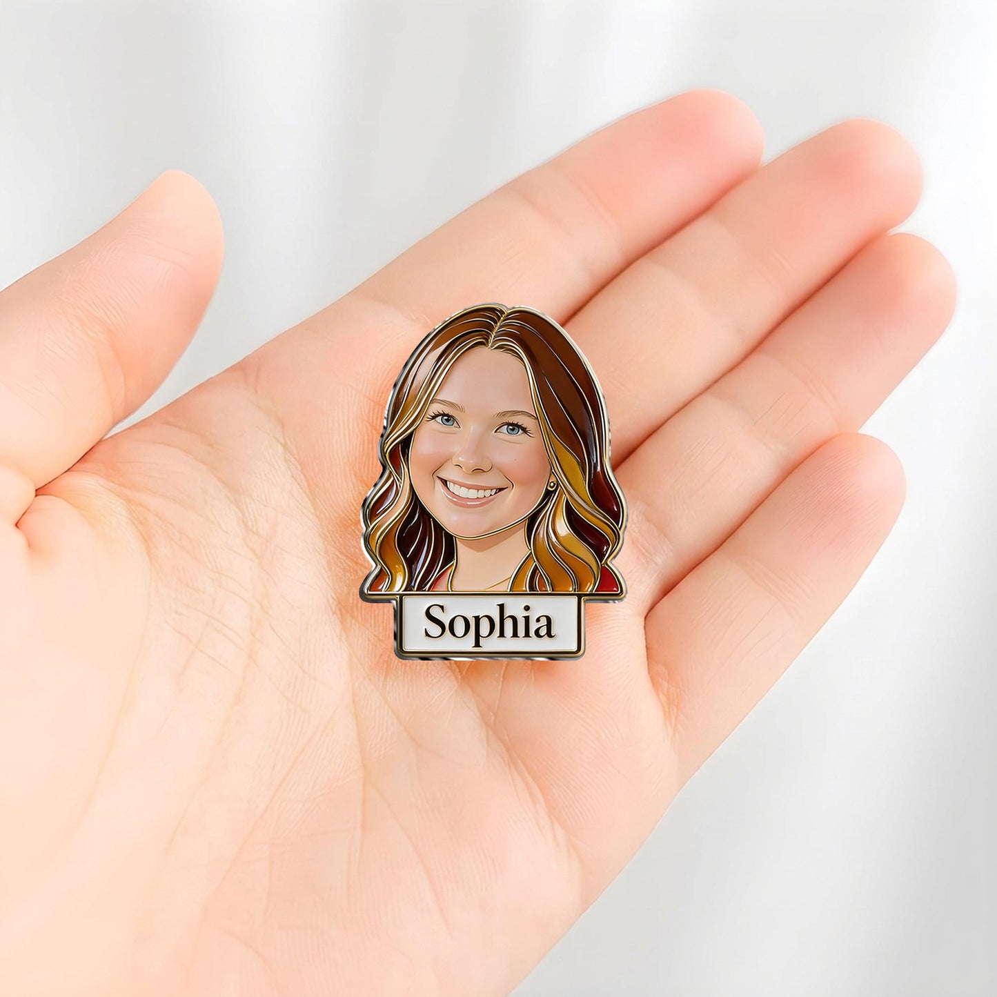 Cadeau Amusant Photo Personnalisé Pour Papa, Papi - Pin's Émaillé 3D