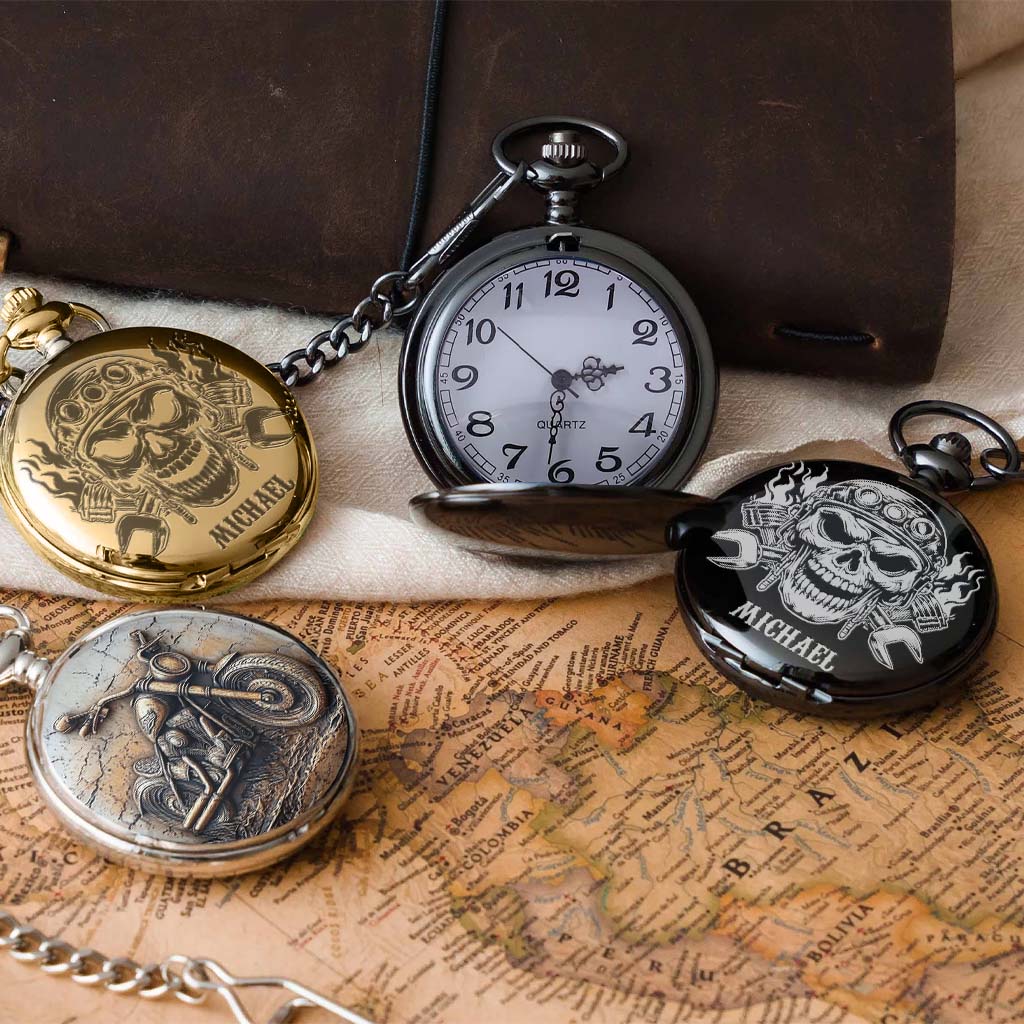 Life Behind Bars - Personalized Dirt Bike Pocket Watch