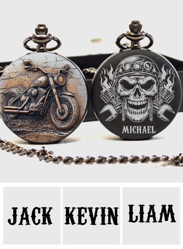 Life Behind Bars - Personalized Dirt Bike Pocket Watch