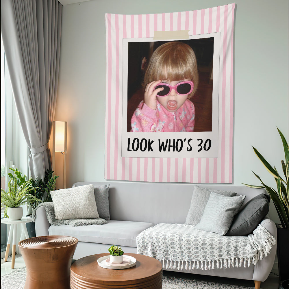 Birthday Gift - Personalized Birthday Wall Tapestry