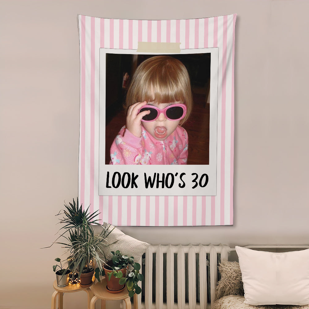 Birthday Gift - Personalized Birthday Wall Tapestry
