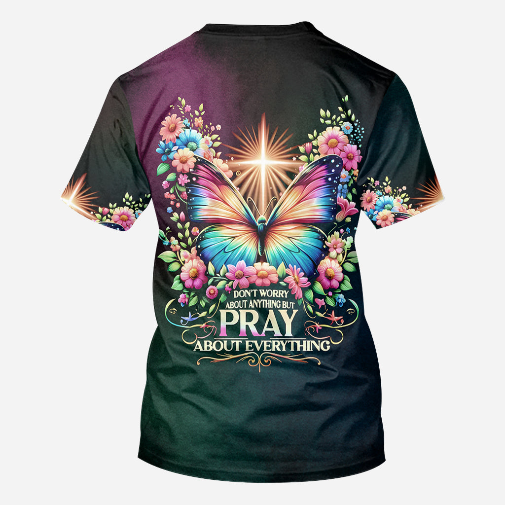 Priez pour tout - T-shirt chrétien personnalisé