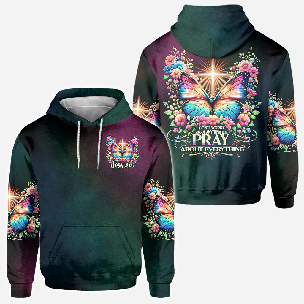 Priez pour tout - T-shirt chrétien personnalisé