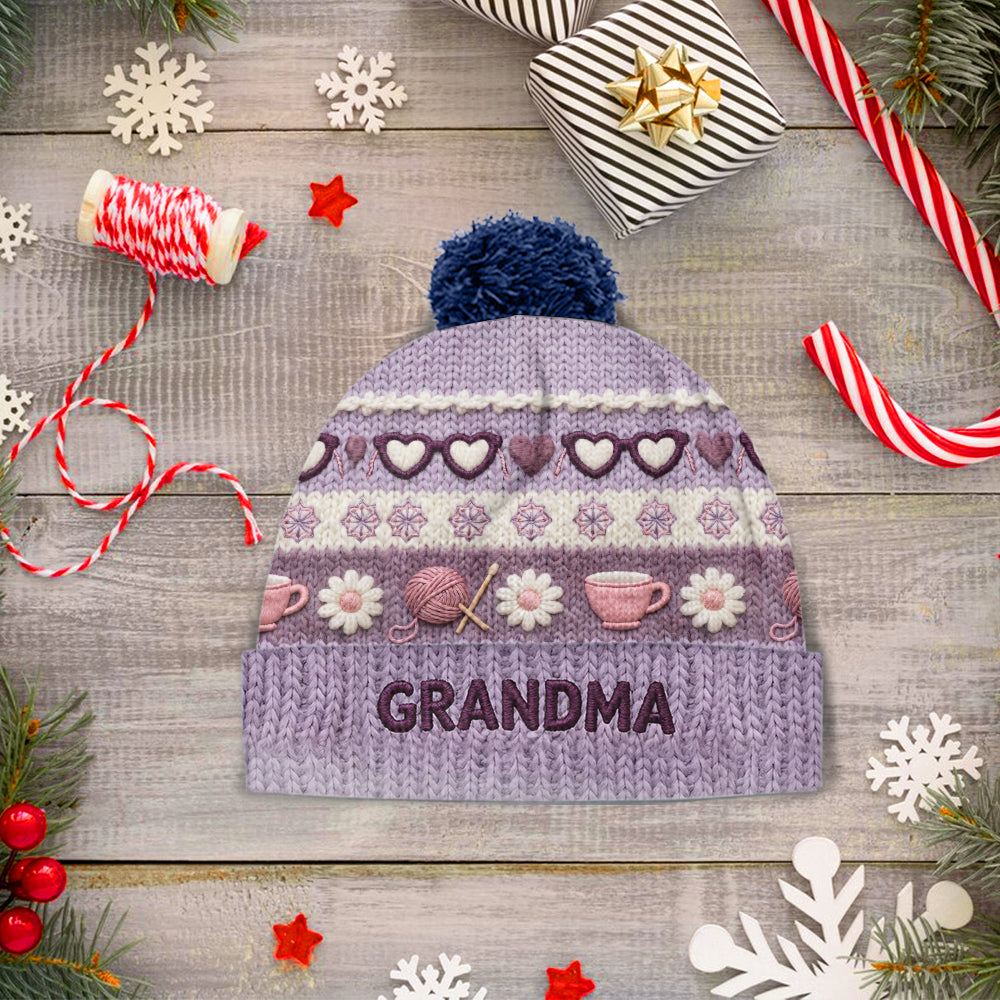 Bonnet personnalisé pour grand-mère