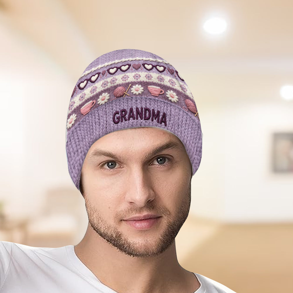 Bonnet personnalisé pour grand-mère