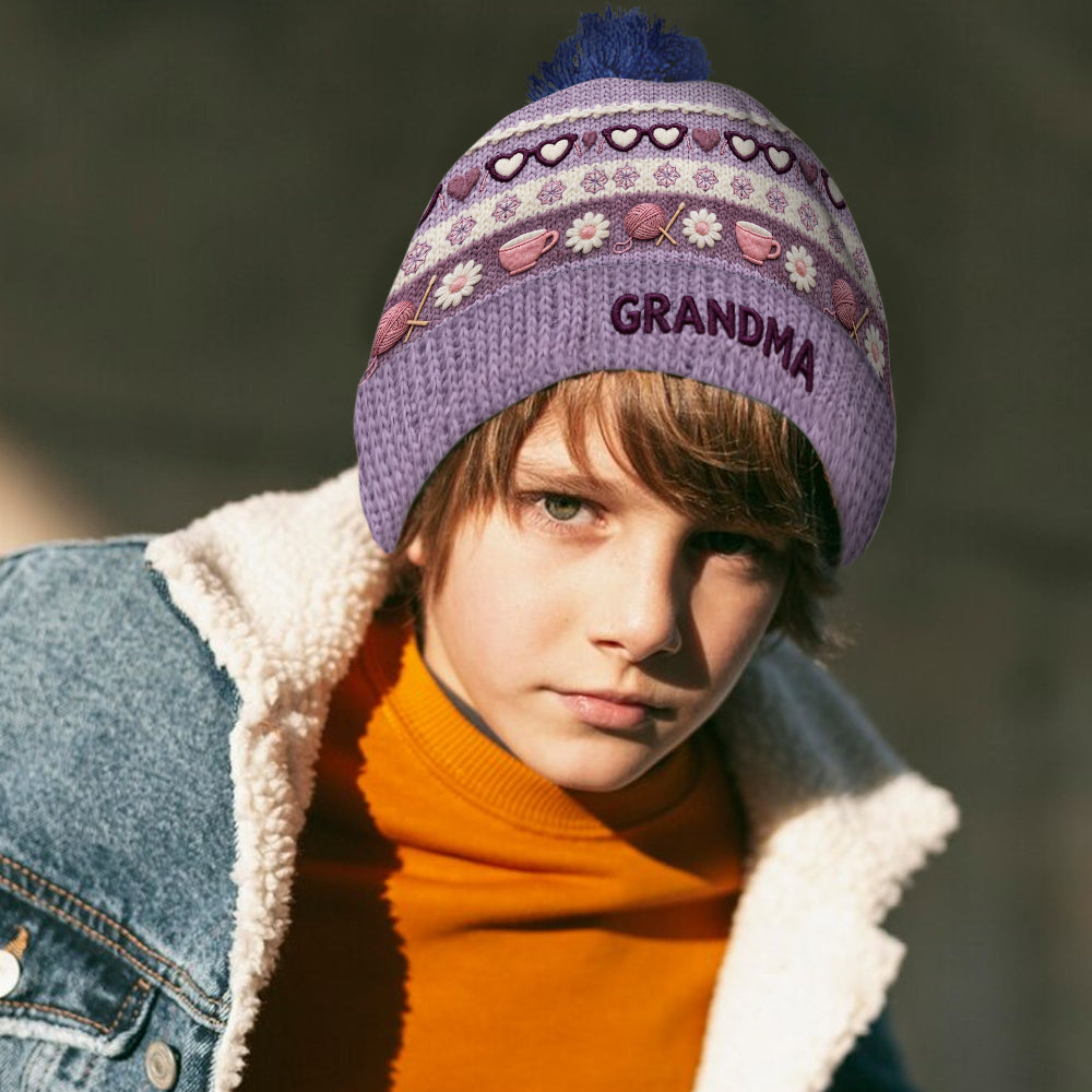 Bonnet personnalisé pour grand-mère