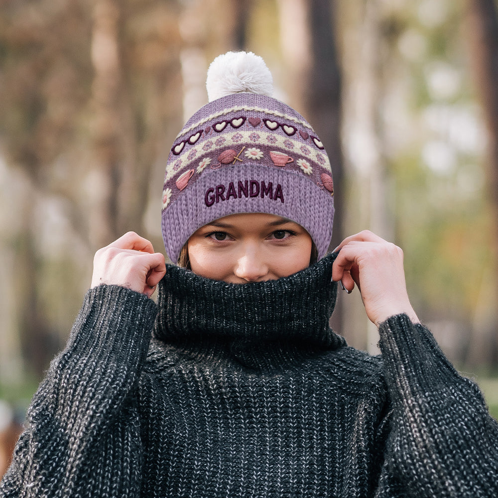 Bonnet personnalisé pour grand-mère