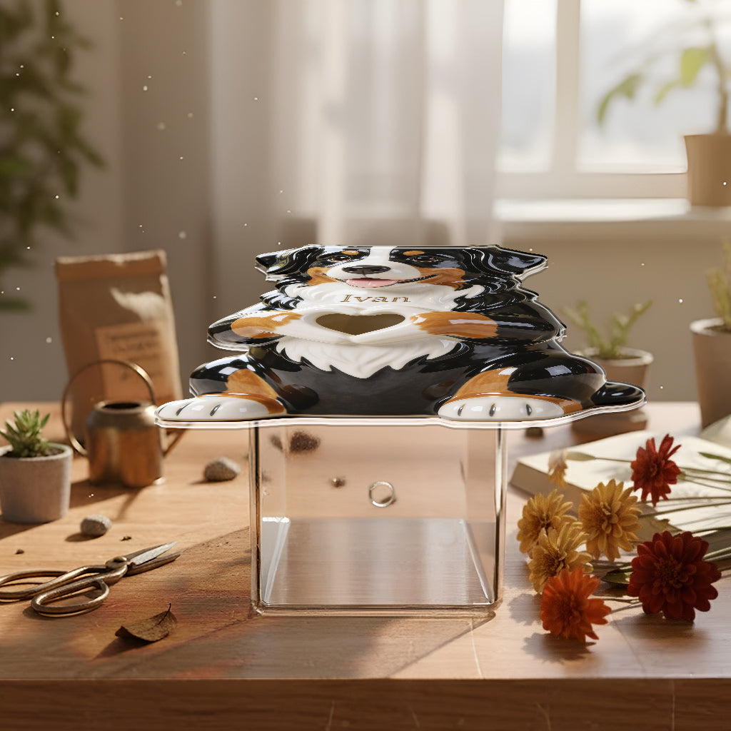 Custom Any Photo - Love My Pet - Personalized Dog Acrylic Pot