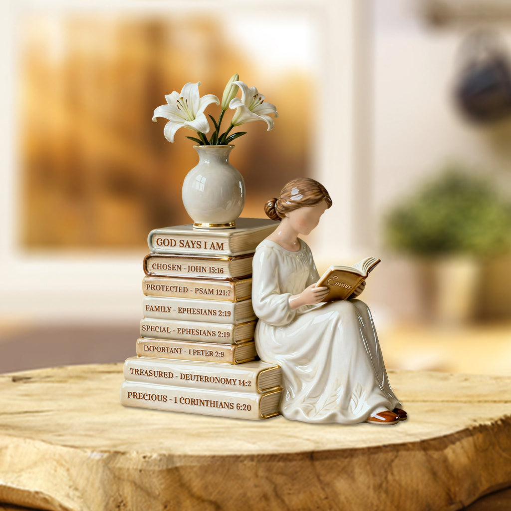 Dieu dit « Je suis » - Plaque acrylique personnalisée chrétienne en forme de pièce