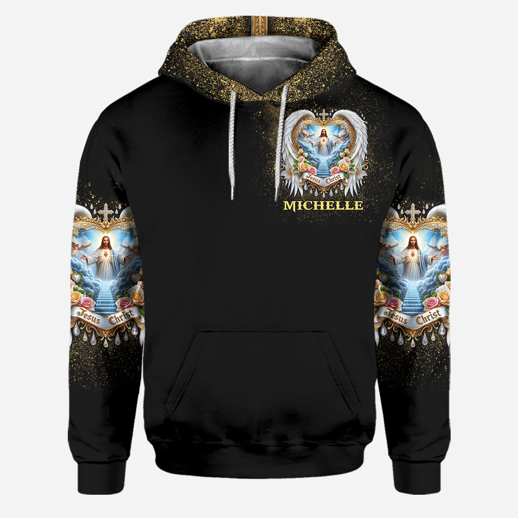 Je crois en Dieu et au pouvoir de la prière - Sweat à capuche et legging chrétiens personnalisés