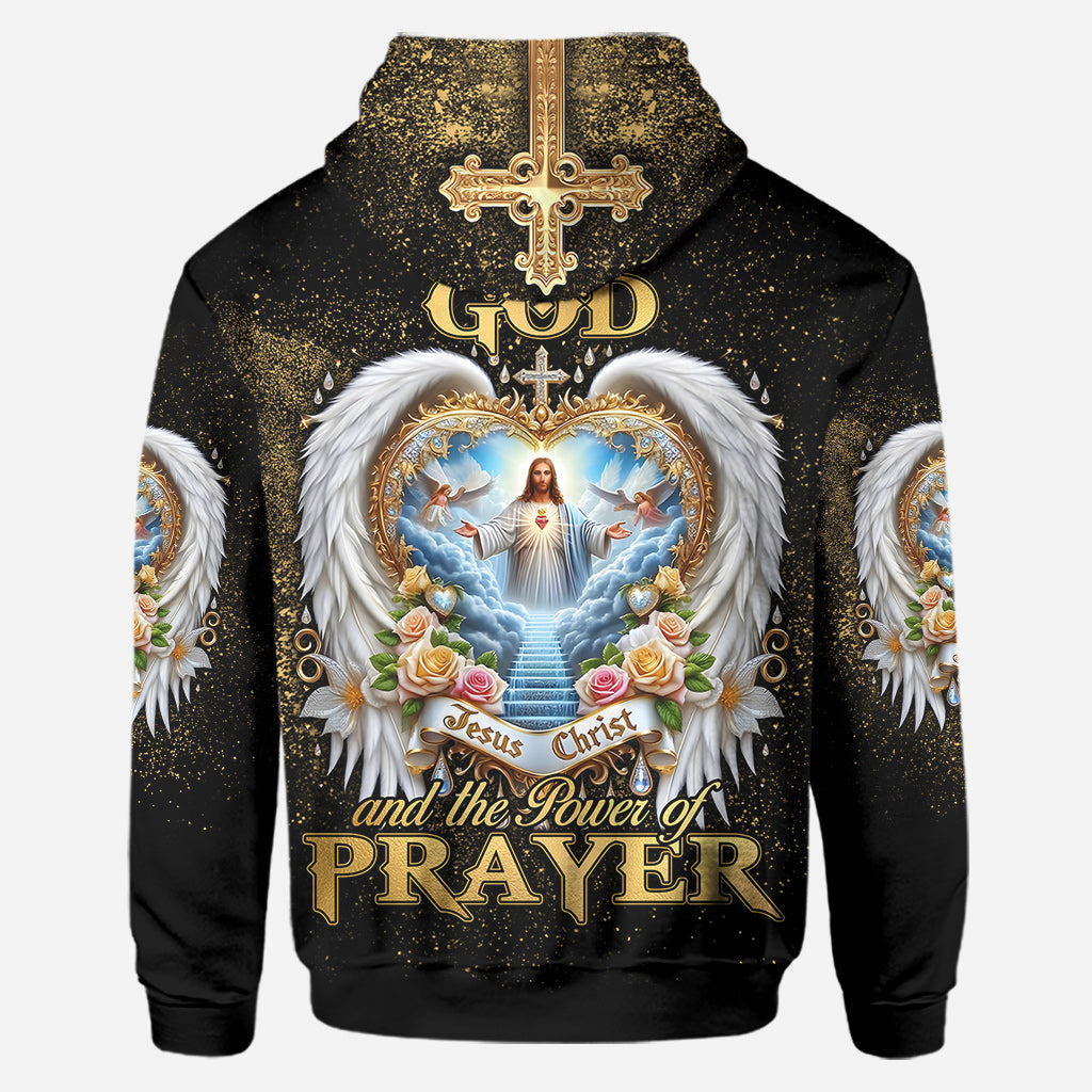 Je crois en Dieu et au pouvoir de la prière - Sweat à capuche et legging chrétiens personnalisés
