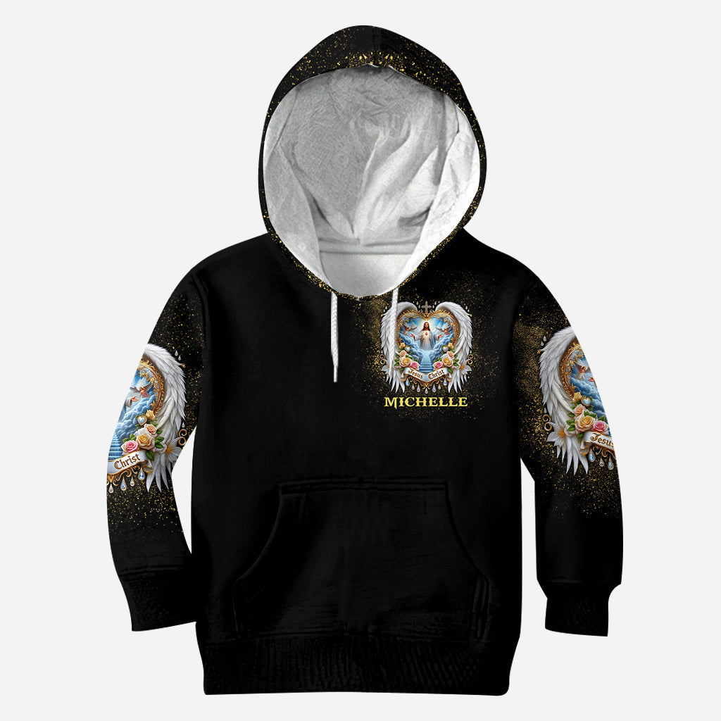 Je crois en Dieu et au pouvoir de la prière - Sweat à capuche et legging chrétiens personnalisés