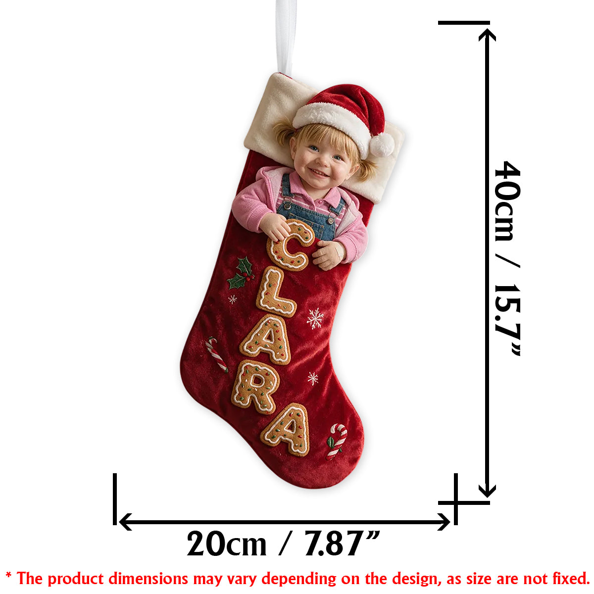 Have A Holly Jolly Christmas - Personalized Family Shaped Christmas Stocking