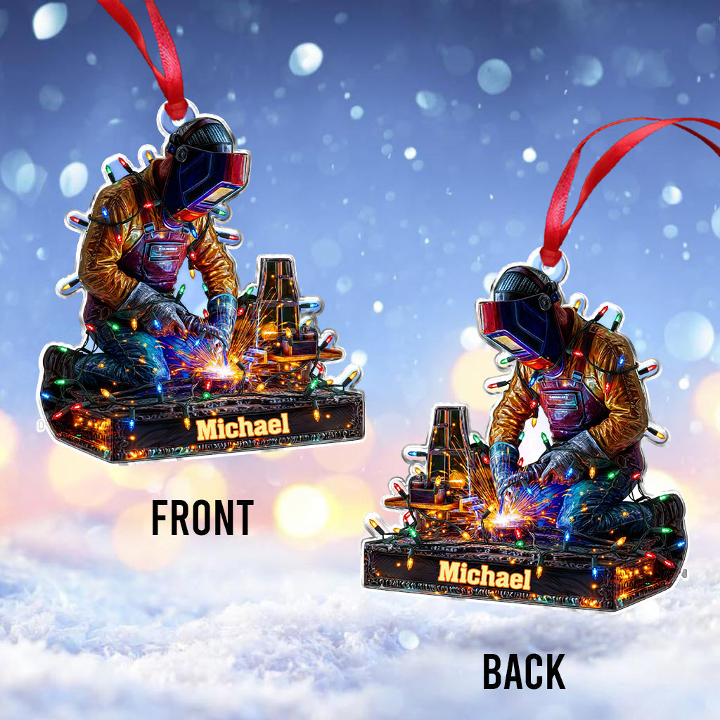 Soudeur fier - Ornement de soudeur personnalisé