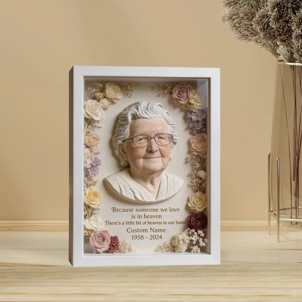 Custom From Any Photo - Memorial Flower Box - Personalized Memorial Custom Shaped Acrylic Plaque