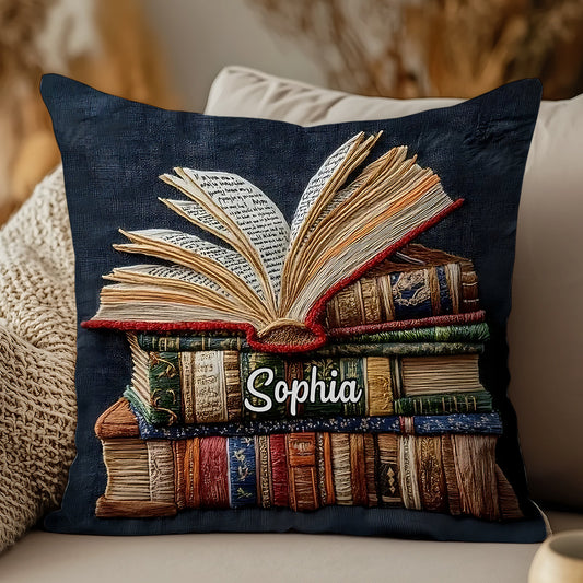 Love Books - Personalized Book Throw Pillow