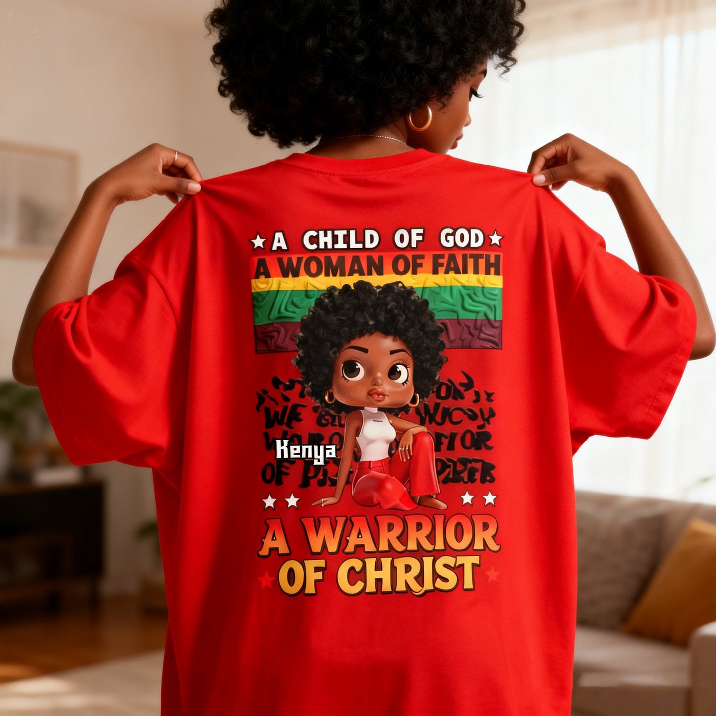 Femme noire fidèle - T-shirt et sweat à capuche afro-américains personnalisés