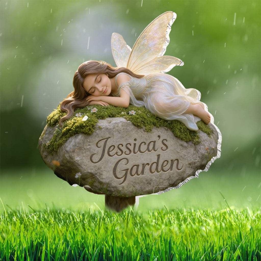 Panneau/Plaque de jardin personnalisé en acrylique, inspiré d'une fée du jardin à partir de n'importe quelle photo - Panneau de jardin personnalisé en acrylique