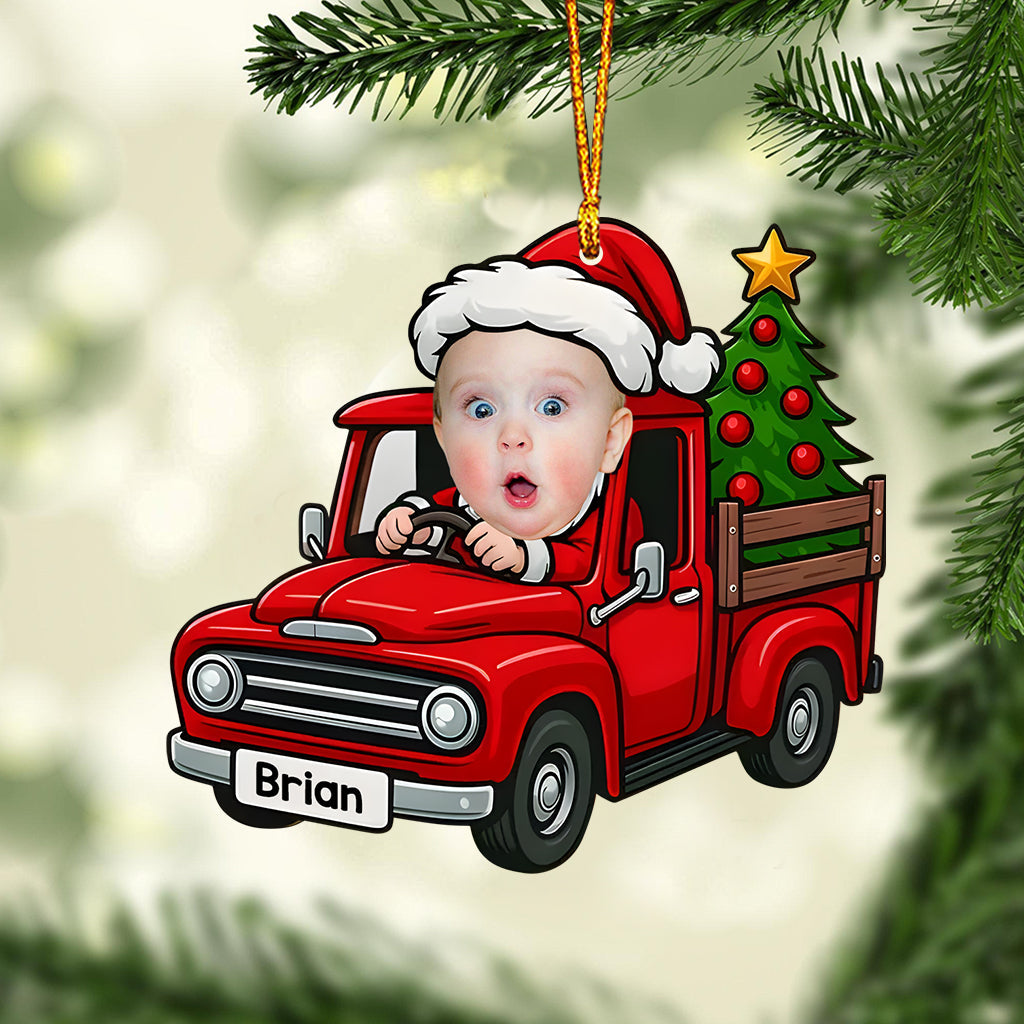 Little Santa driver - Personalized Kid Ornament