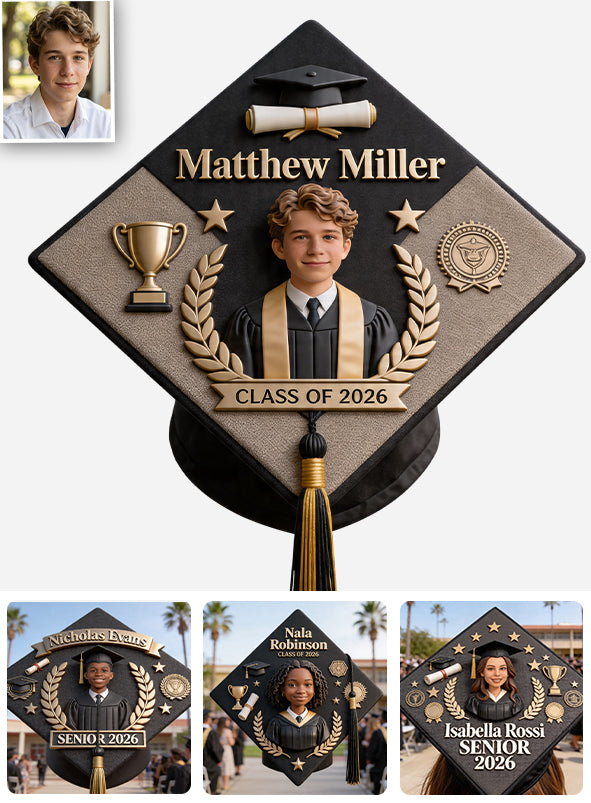 Class Of 2026 - Personalized Graduation Cap Topper