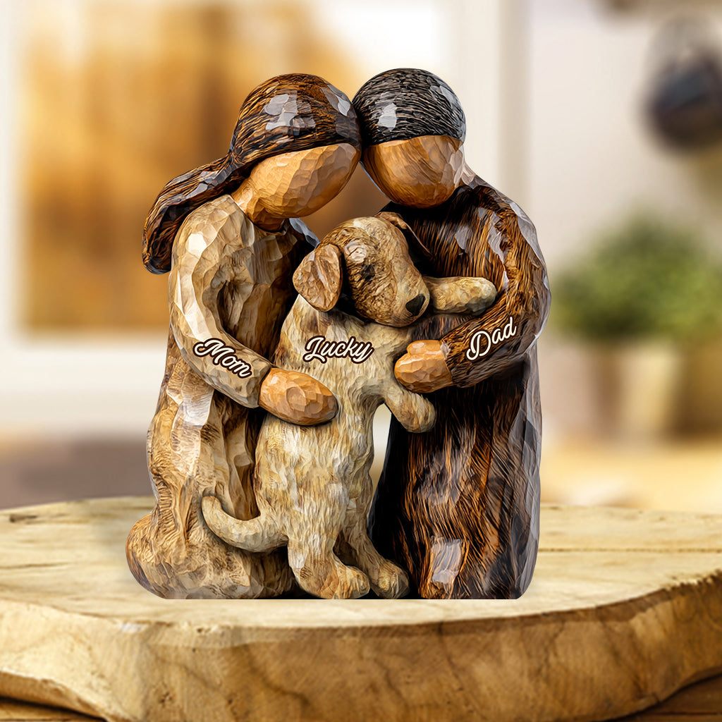 You And Me And The Dog - Personalized Dog Custom Shaped Acrylic Plaque